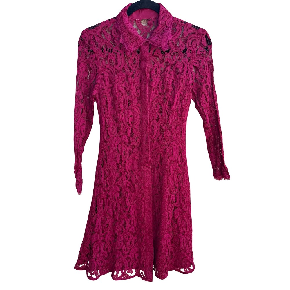 Vintage Y2K Barbiecore Coquette Romantic Floral Lace Feminine Party Mini Dress